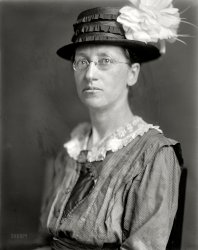 Washington, D.C., circa 1920. "Miss Emily Greene Balch." Recipient, in 1946, of the Nobel Peace Prize. Harris & Ewing Collection glass negative. View full size.