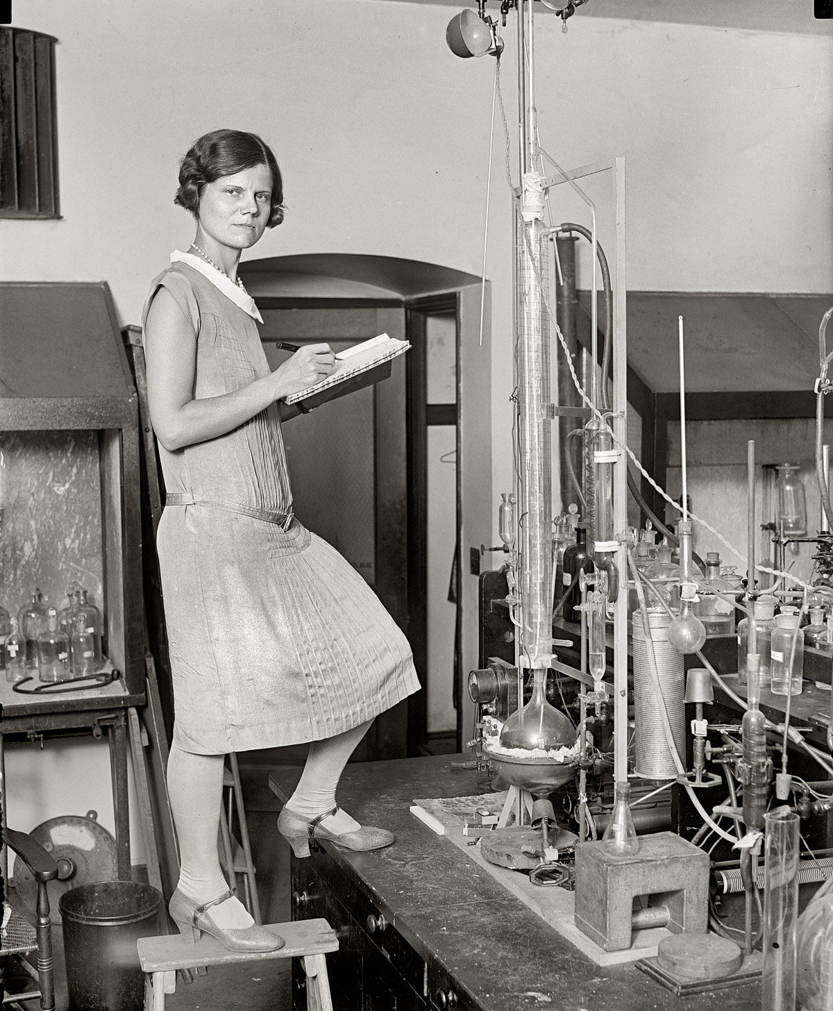 Washington, D.C., circa 1923. "Woman scientist." National Photo Company Collection glass negative, Library of Congress. View full size.