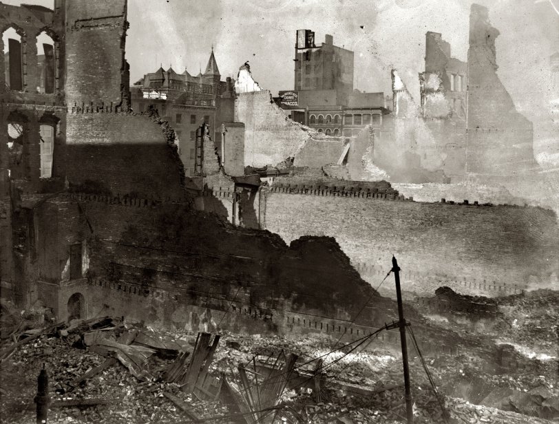 "Baltimore Fire of 1904. General view of South Baltimore." National Photo Company Collection glass negative, Library of Congress. View full size.
