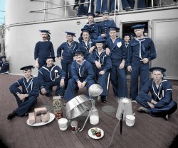 Navy Cooks (Colorized): 1897