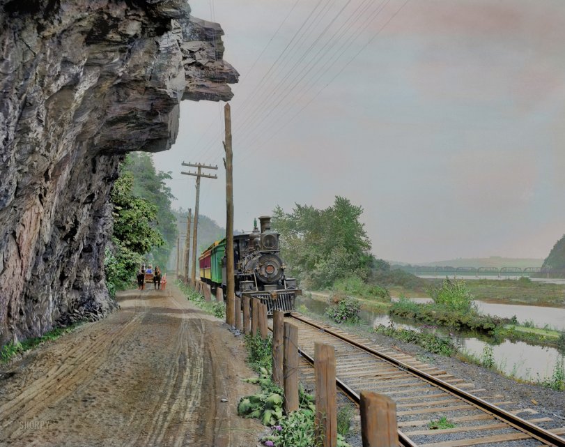 Colorized by GIMP from this Shorpy original. View full size.
