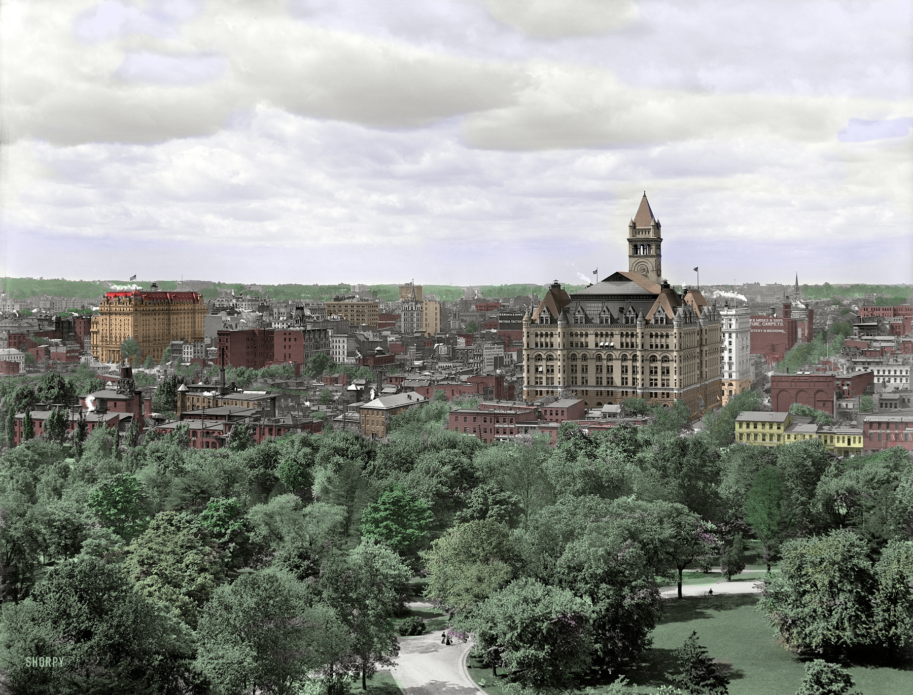 From a Shorpy original. Very nice picture, was fun colorizing it. View full size.