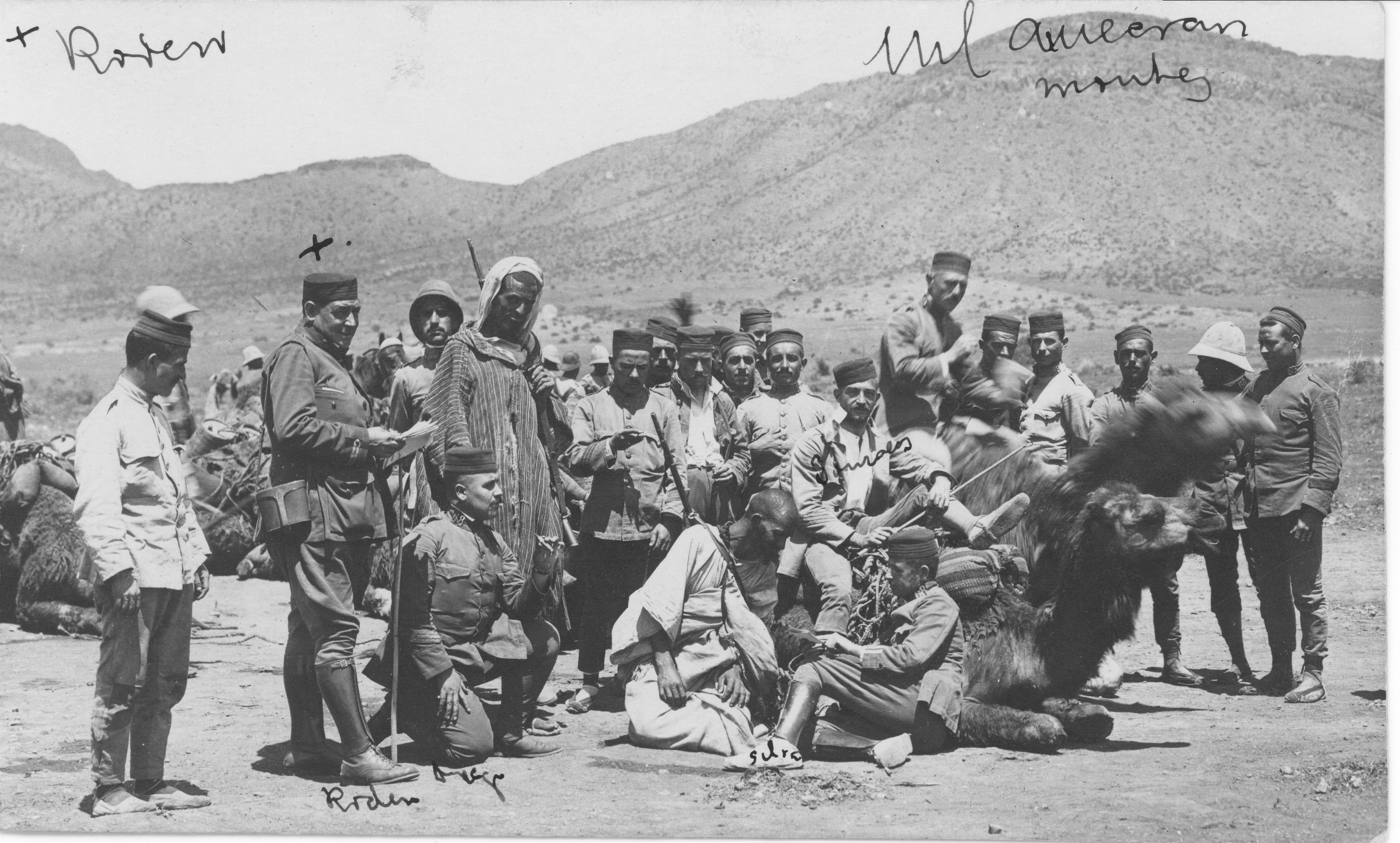 Spanish Army in the surroundings of the city of Melilla (North Africa) 1917