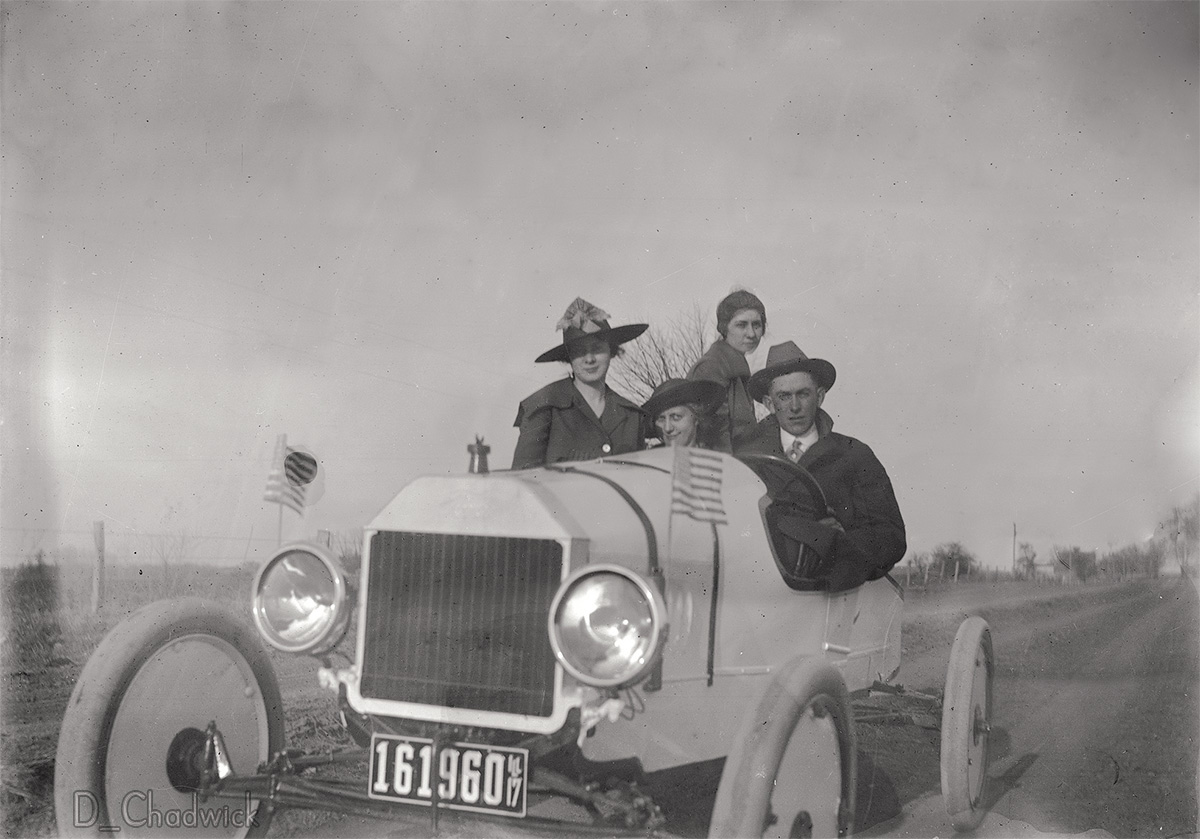 Scanned from the original 5x7 glass negative. View full size.