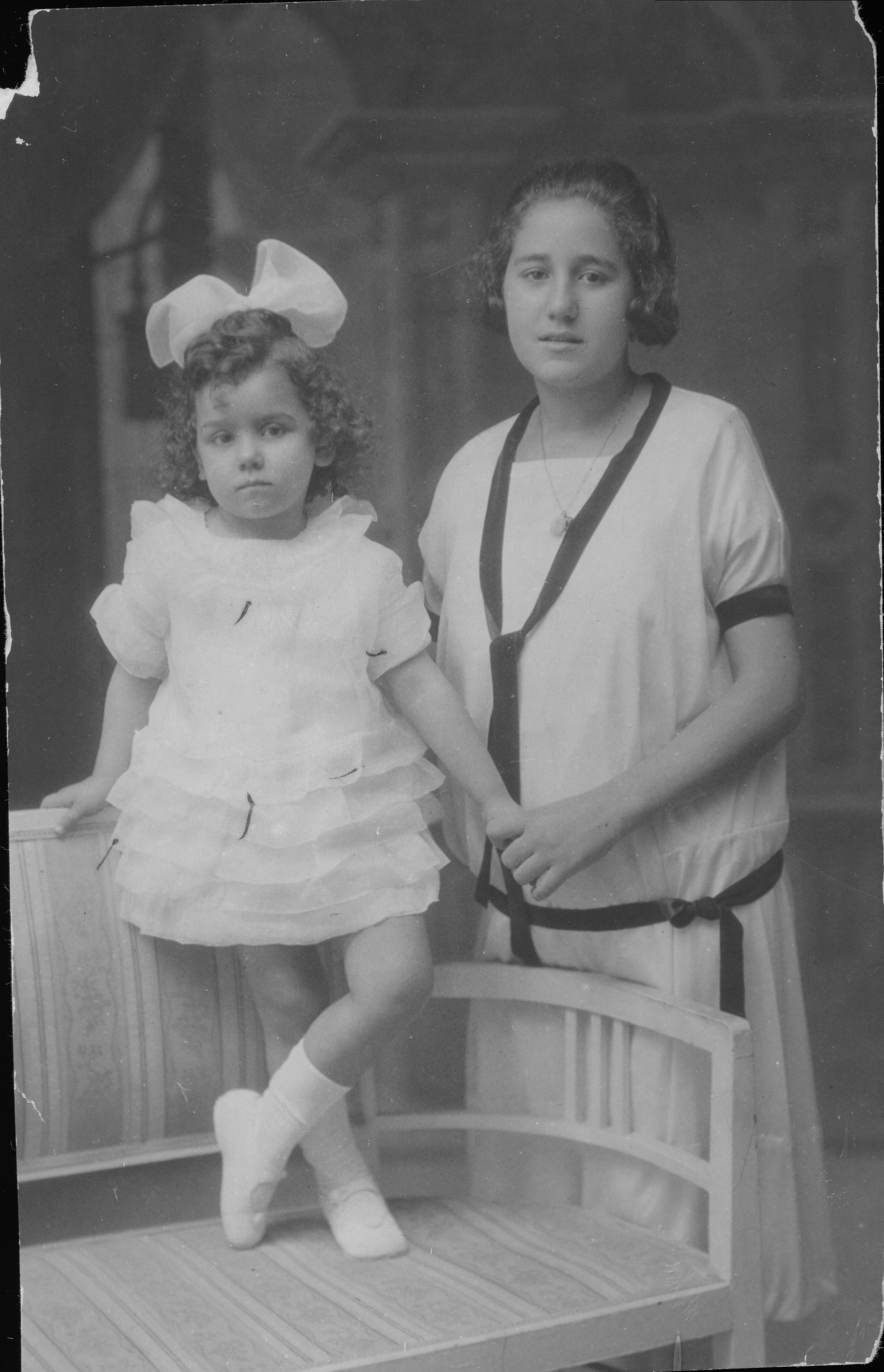My mother (left) 1925 
