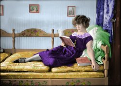 A 1921 photo From Shorpy, colorized. View full size.