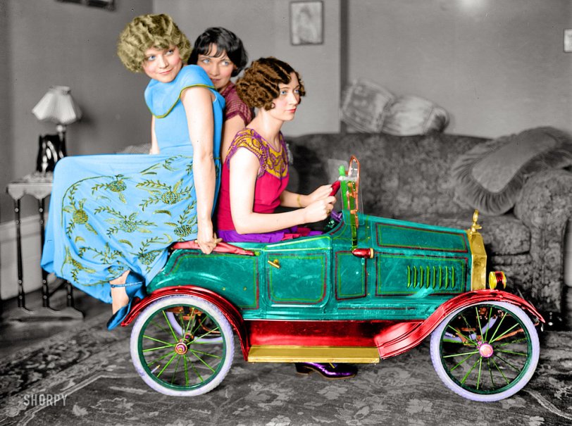 Colorized version of Fast Women: 1924. View full size.
