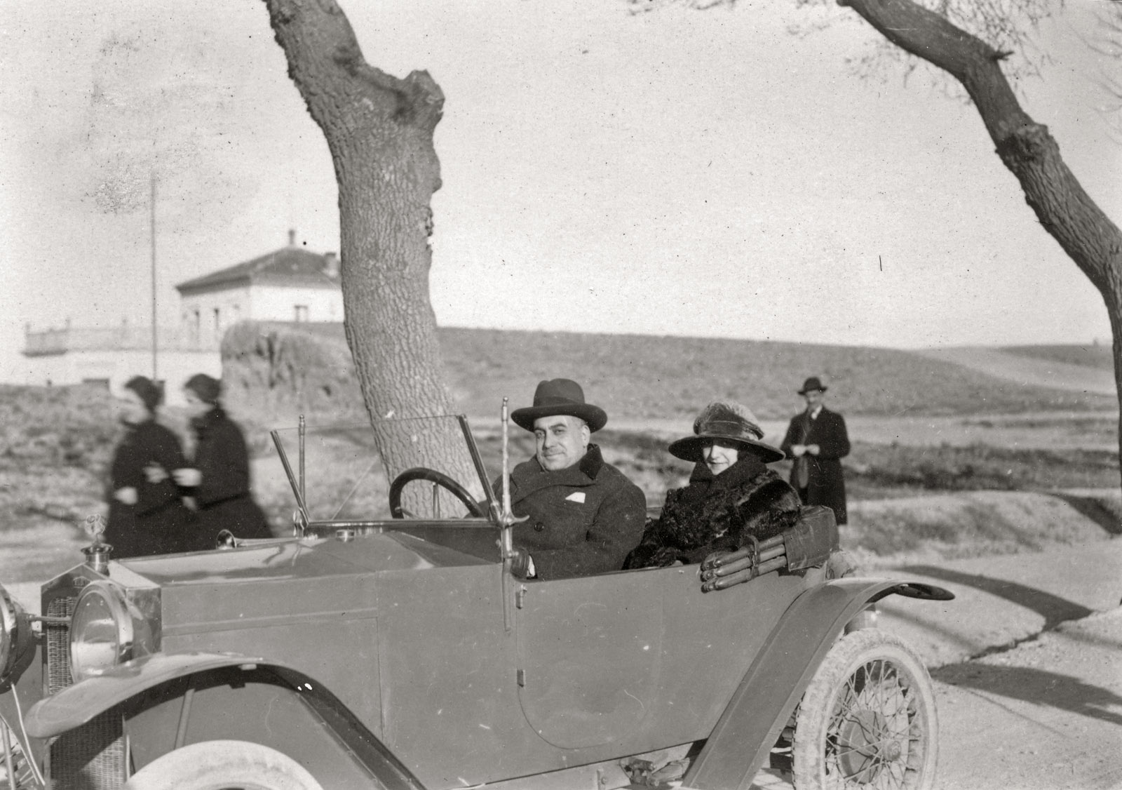 my great-uncle in his car in 1927 (Spain)