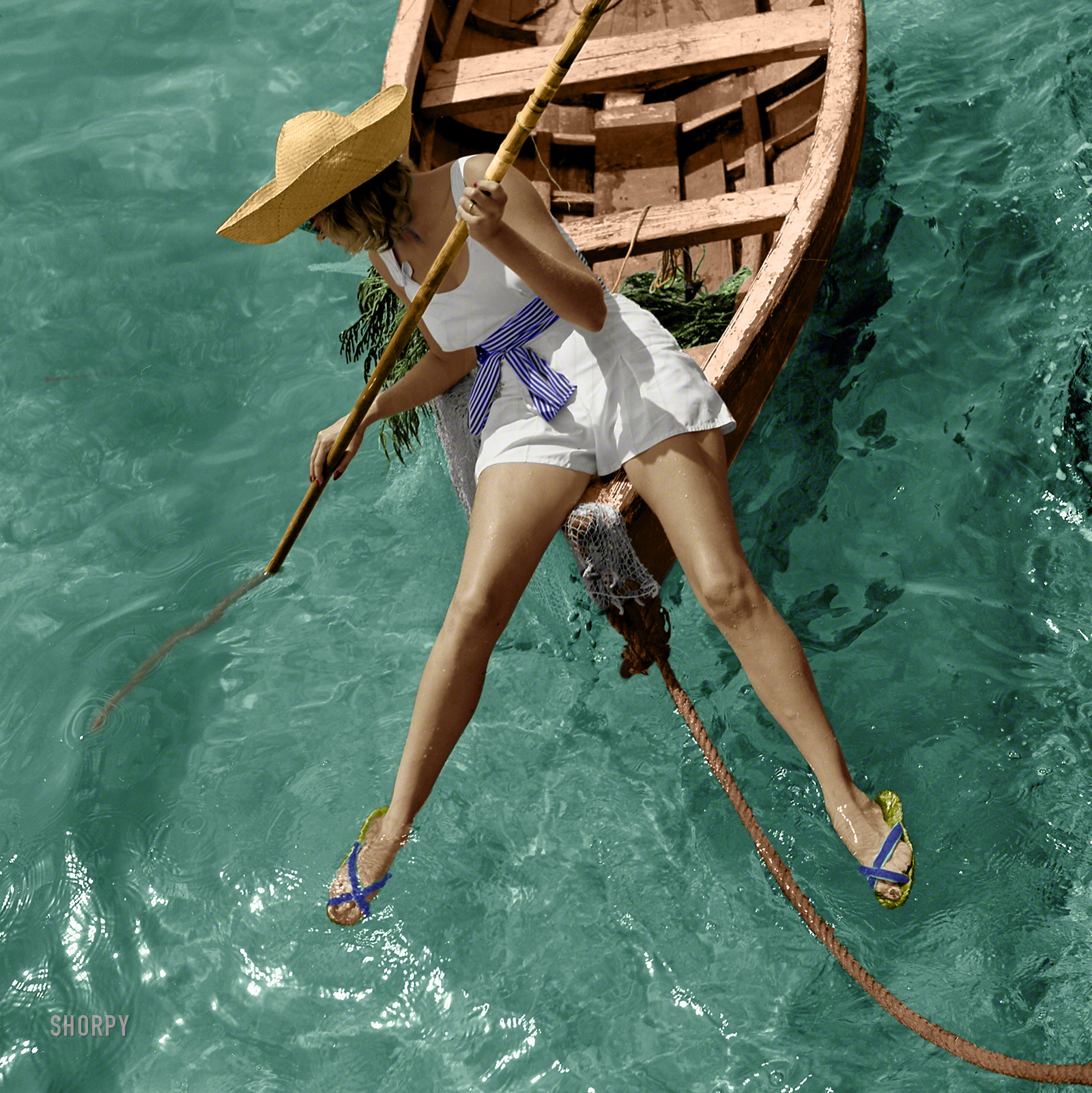 Colorized from this Shorpy original. I started to wonder what she looked like in color. Well now I do. View full size.

UPDATED: I found a mistake on the shoulder of this one that I cleaned up [BAXADO]