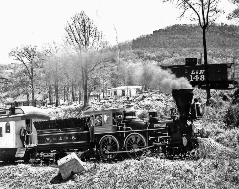 My family and my dogs are my life, but my love is steam trains. My dad took me as a child on my first train ride on the steam train called the General #3 (yes, the General from the civil war), and that was it. I fell in love with trains. This photo was taken by me as a child. View full size.