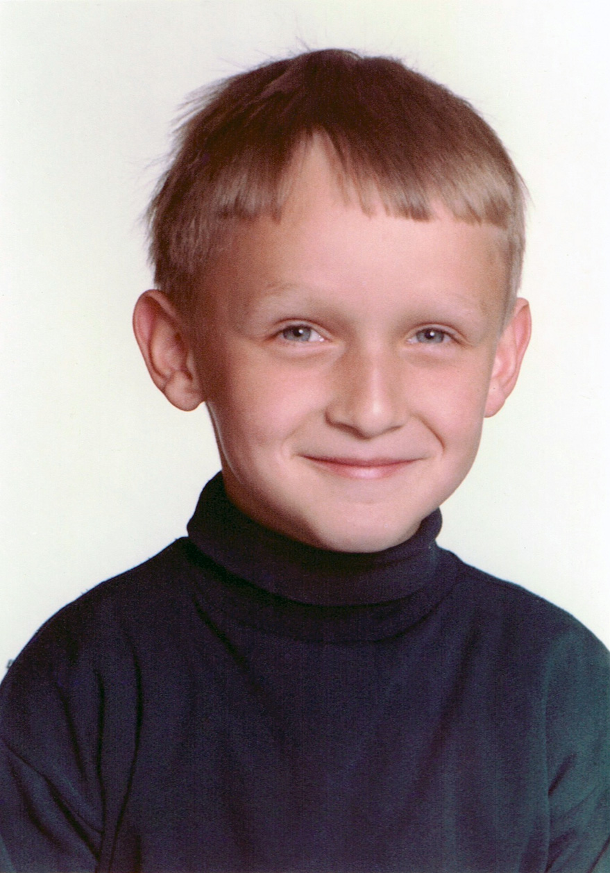 My first school day near Zurich, Switzerland, 1969. I was a healthy child who was very active and a bright student. View full size.