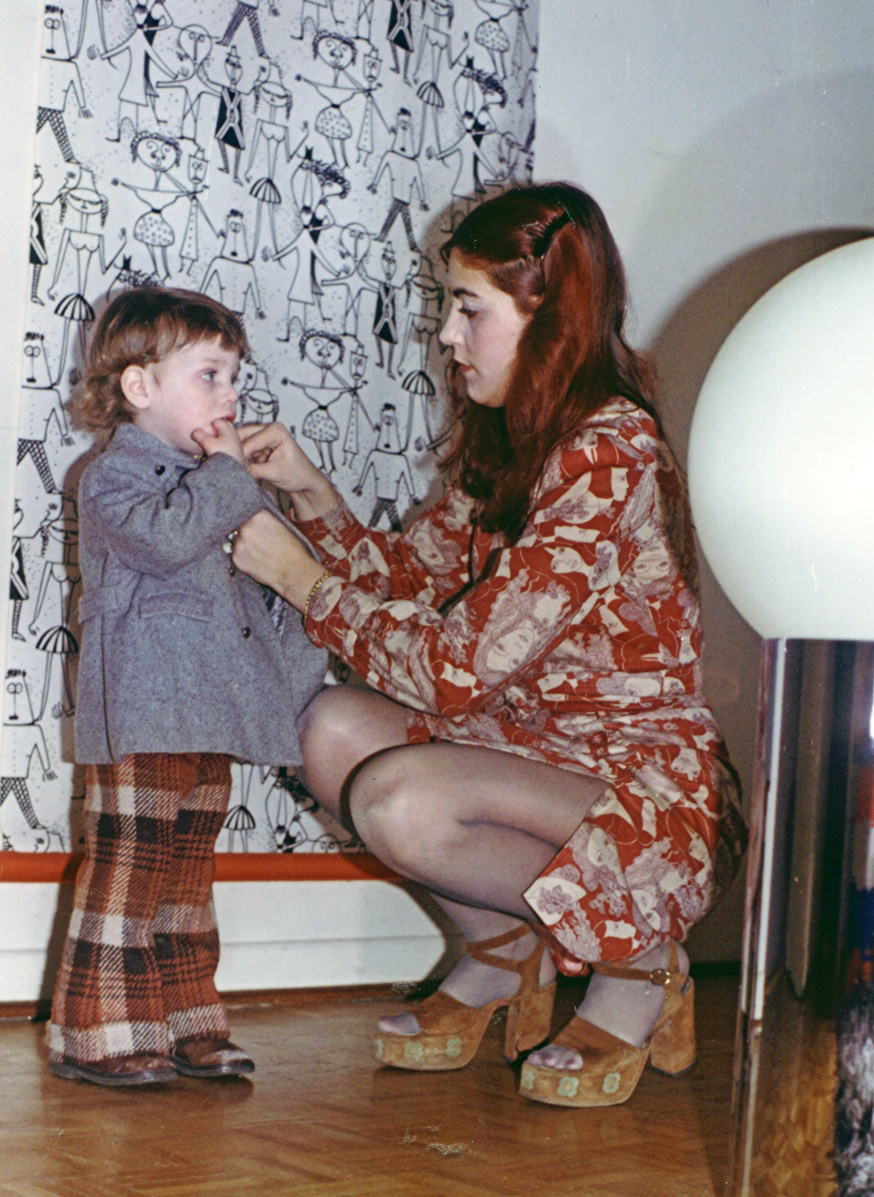 My mother and me, Toronto, Ontario, January 1972. View full size.
