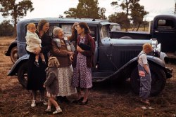 At the Pie Town Fair, Sept. 1940. Kodachrome by Russell Lee. View full size.