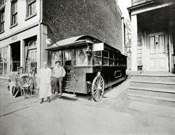 Bill Teet's Lunch Wagon' operated in Peekskill, New York from 1912 thru 1927, right next to Durrin's Hardware (Kurzahl's) on Main Street. Photo from collection of Frank Goderre. View full size.
Here it is in 2013View Larger Map
(ShorpyBlog, Member Gallery)