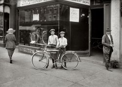 Washington, D.C., circa 1921. "Times bicycle contest." Winners of a Mead Ranger bike for selling 30 newspaper subscriptions. National Photo Co. View full size.