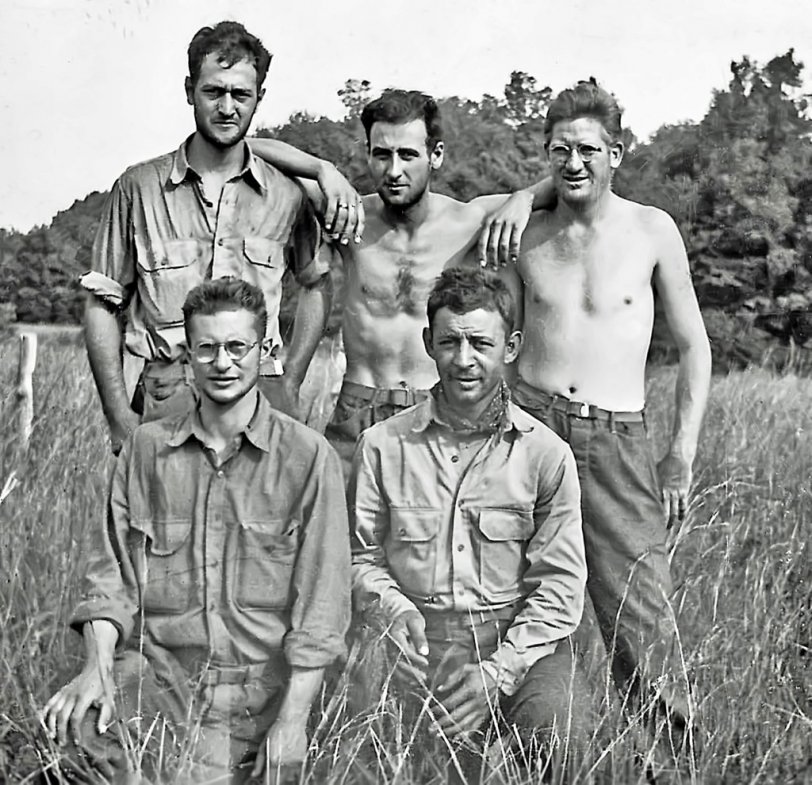 My father, Sal Di Martino (top left) with 15-day beard. Tennessee 1941 U.S. Army.
