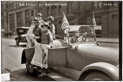 "Boy Scouts as Bond Workers." June 4, 1917, across the street from Voss & Stern in New York. View full size. 5x7 glass negative, Geo. Grantham Bain Collection.