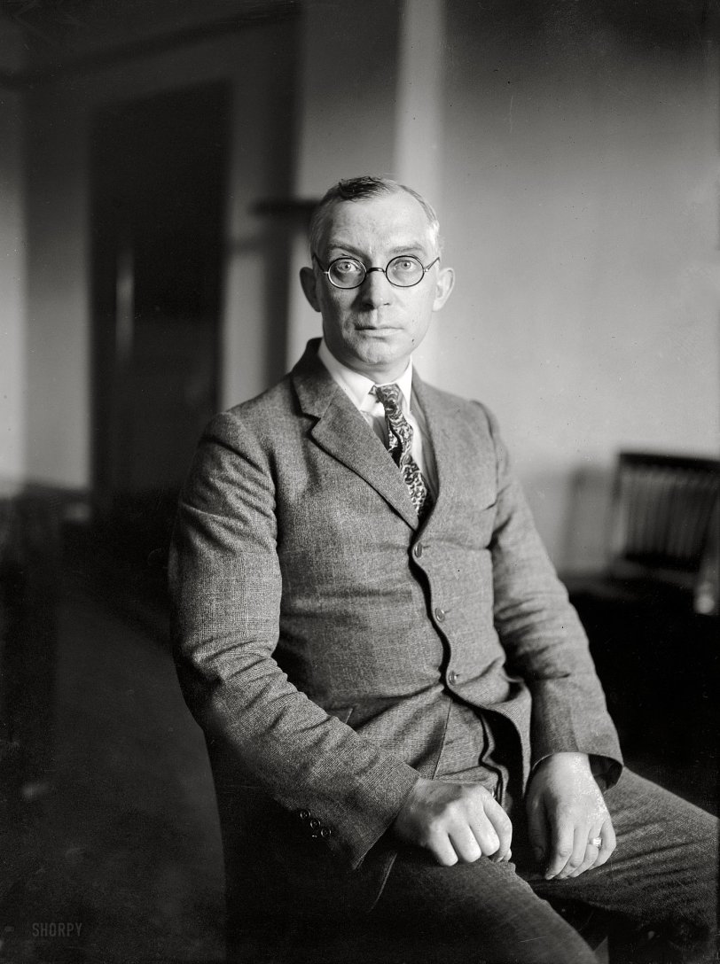 Washington, D.C., 1923. "John F. Keeley, Department of Commerce." National Photo Company Collection glass negative. View full size.
