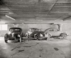 November 25, 1938. Washington, D.C. "Ford Motor Co. New medical center parking garage." Harris & Ewing Collection glass negative. View full size.