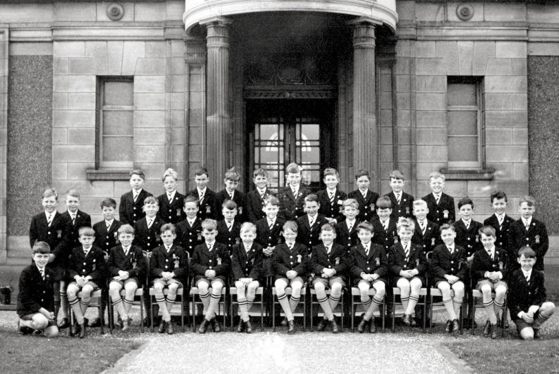 Preparatory Department, Royal High School, Edinburgh. 1963. That's me, back row, second from right. View full size.
