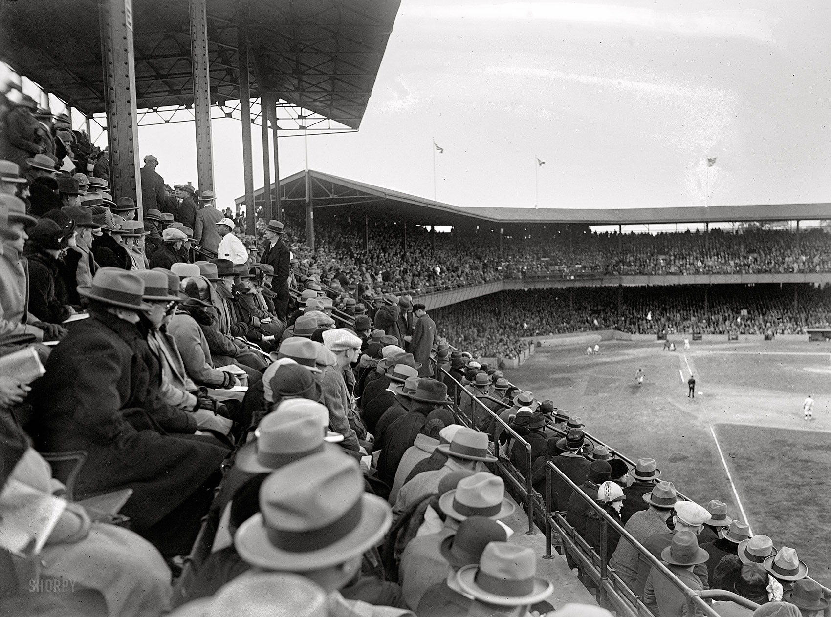 "World Series, Griffith Stadium, 1925." The headline when it was all over: PIRATES MAKE NATS WALK PLANK. National Photo Co. View full size.