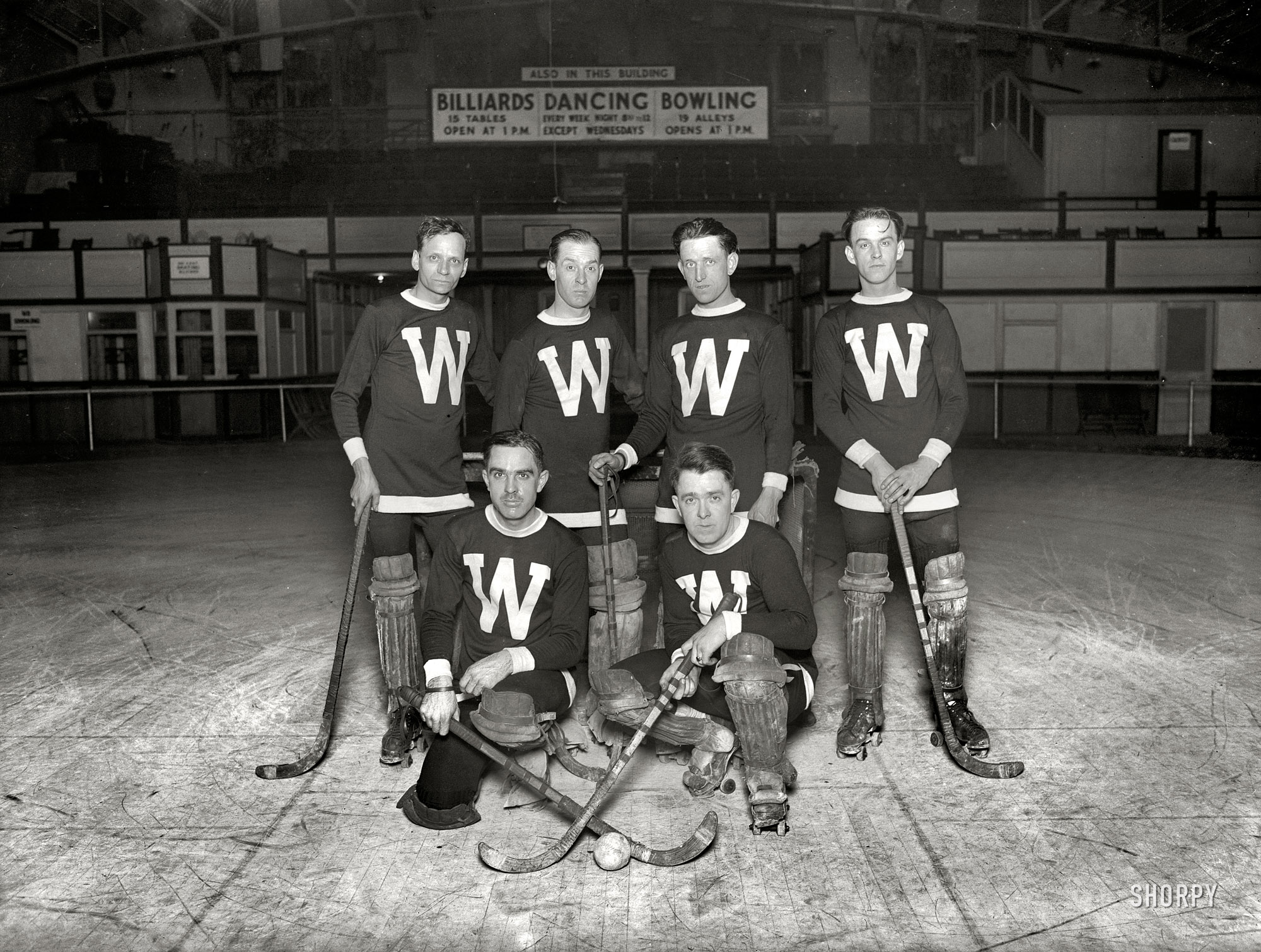 January 22, 1926. Washington, D.C. "Arcade Hockey Club." And if roller hockey isn't your cup of tea, we also have Billiards Dancing Bowling. View full size.