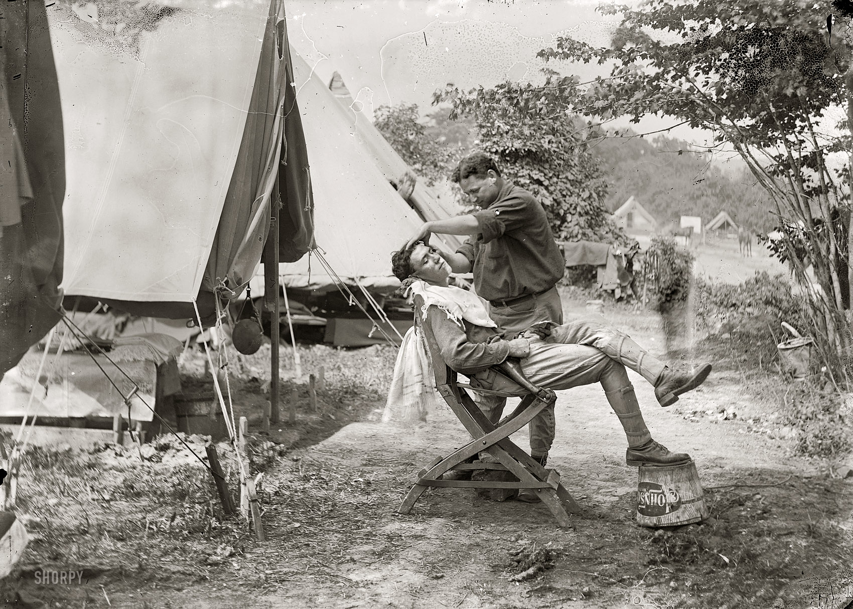 Circa 1914. "Army or National Guard camp." National Photo Co. View full size.