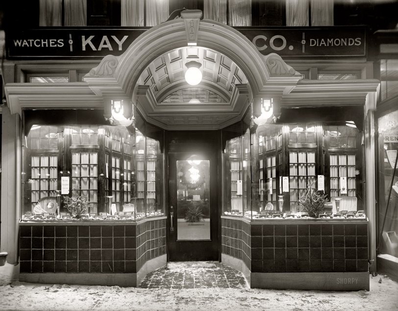 Washington, D.C., circa 1919. "Kay Jewelry Co., 407 Seventh Street N.W." National Photo Company Collection glass negative. View full size.
