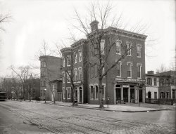 Washington, D.C., circa 1919. "Times. 1701 Ninth Street N.W." A different perspective on the block seen here. Note the odd hydrant similar to the one on this street. National Photo Company Collection glass negative. View full size.