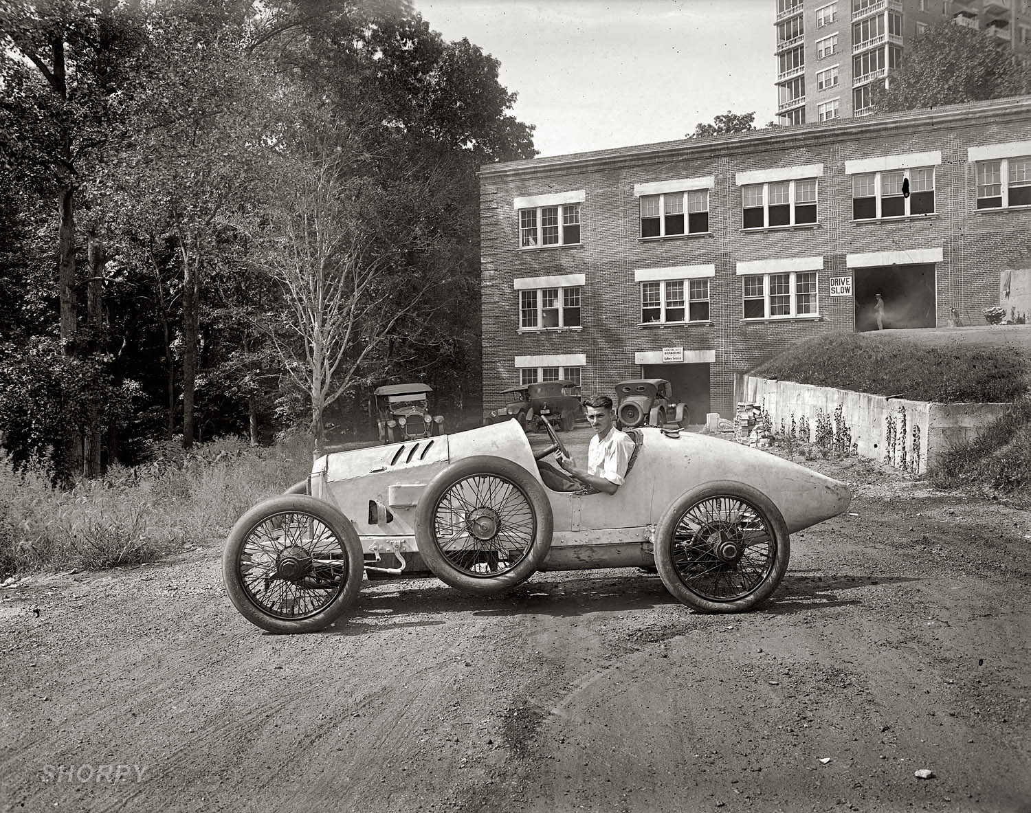 Washington, D.C., 1920. "Donnie Moore in Duesenberg." View full size. National Photo Company Collection glass negative, Library of Congress.