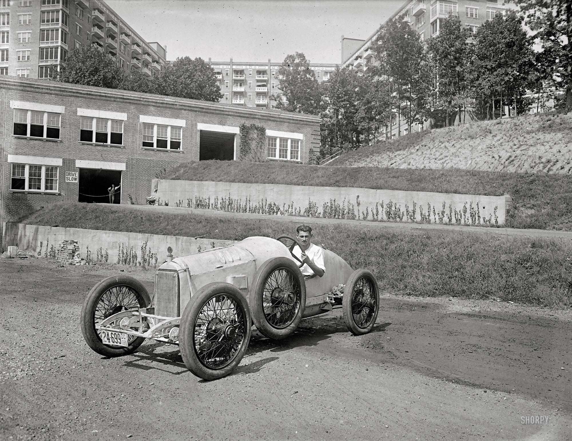Washington, D.C., circa 1920. "Donnie Moore in Duesenberg." Last seen here a year ago. National Photo Company Collection glass negative. View full size.
