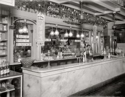 Washington, D.C., circa 1921. "People's Drug, 7th and E streets N.W." Among the nostrums on the shelf at left: "Catnep and Fennel (The Children's Remedy)" and "Dr. Pierce's Smart-Weed (Water Pepper)." National Photo Co. View full size.