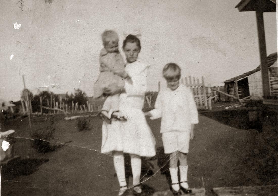 My grandmother Lillian Newcomer and her siblings. Probably taken in West Texas in the early 1930's.