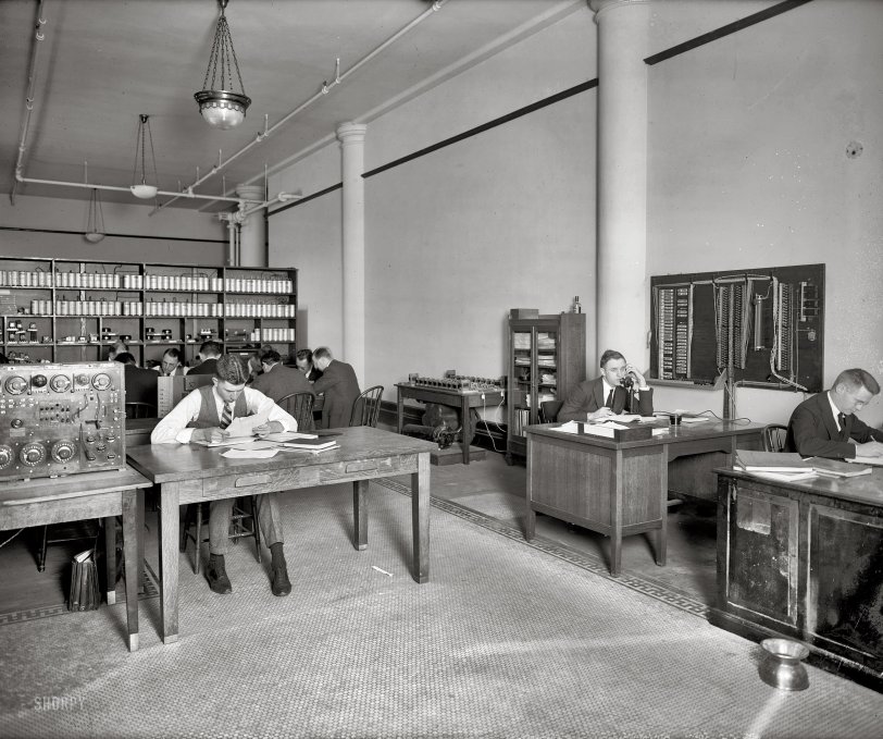Washington, D.C., circa 1921. "Chesapeake &amp; Potomac Telephone Co." National Photo Company Collection glass negative. View full size.

