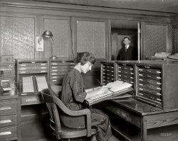 Washington, D.C., circa 1921. "Acme Card System Co." Another look at the Acme record-keeping system. National Photo Co. glass negative. View full size.