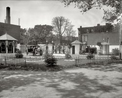 "Service station, First Street and Maryland Avenue." Spectacularly detailed view of a Washington, D.C., gas station in 1922. View full size. National Photo Company glass negative. Return to original image (with comments).
(ShorpyBlog)