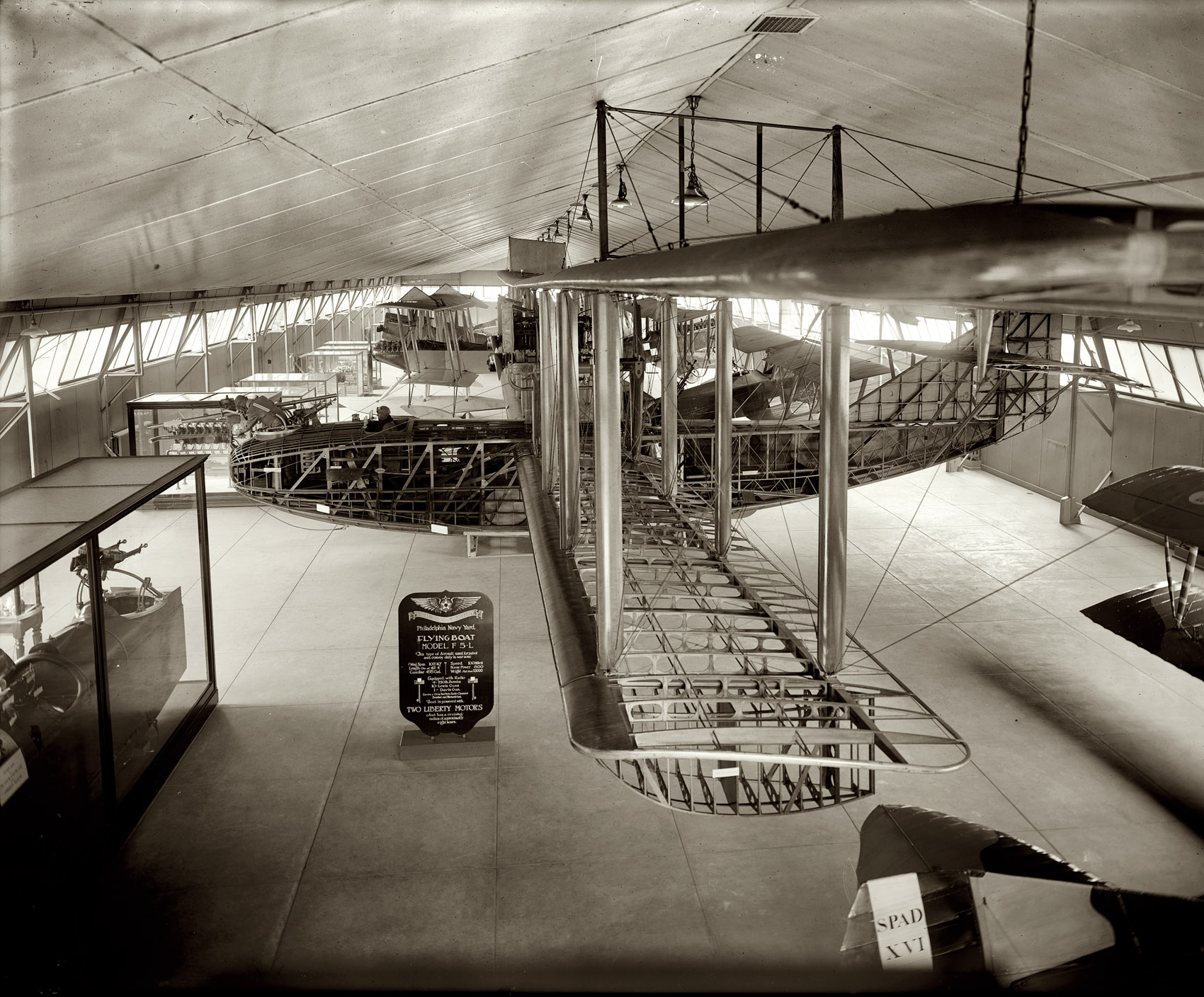 1921 or 1922. "Aeroplane exhibit, museum." For a closeup of the sign click here. National Photo Company Collection glass negative. View full size.