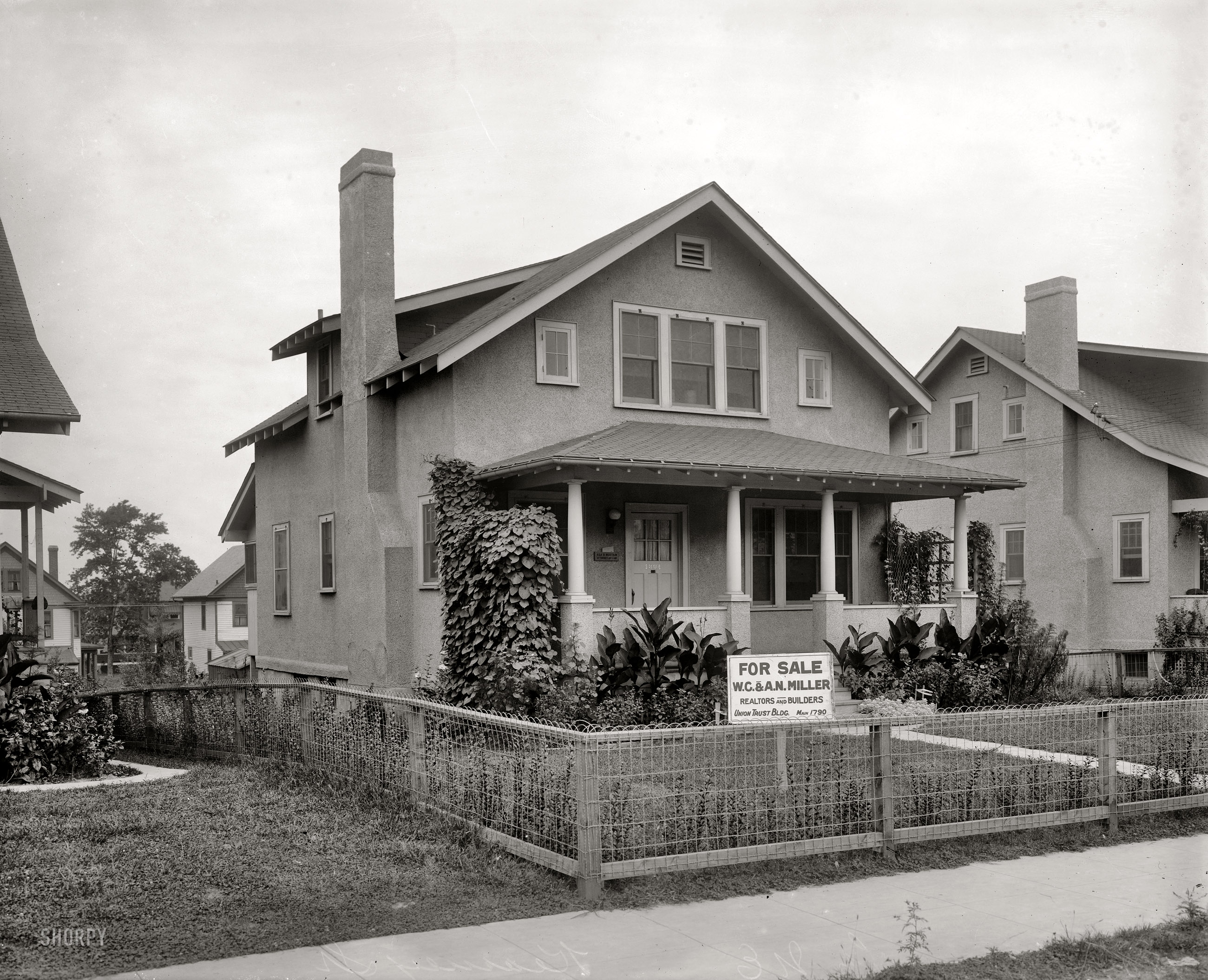Washington, D.C., circa 1921. "1804 Kearney Street N.E." If only these walls could talk. National Photo Company Collection glass negative. View full size.