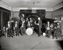 Washington, D.C., circa 1923. "Happy Walker's Madrillion Society Orchestra." National Photo Company Collection glass negative. View full size.