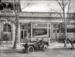 March 28, 1915. Washington, D.C. "Argo station wagon at Square Deal Auto Exchange." Who'll be the first to Street View this location? View full size.