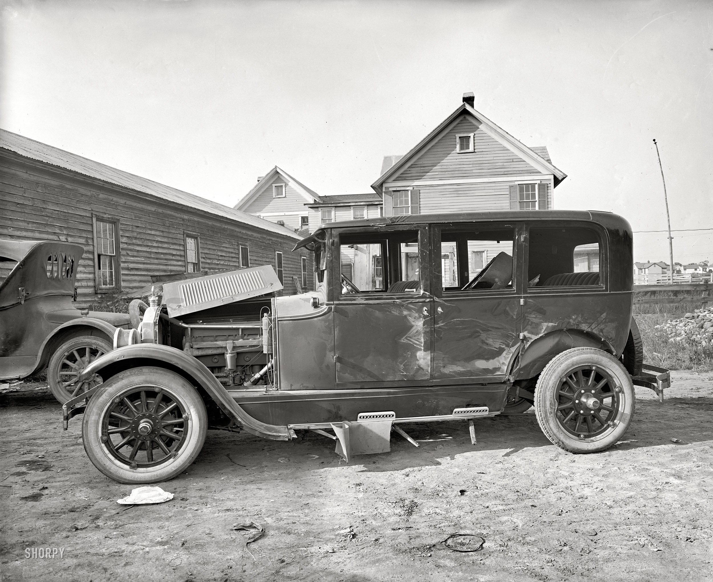 Washington, D.C., or vicinity, 1924. "Max Wiehle." Exhibit A in the Case of the Battered Buick. National Photo Company glass negative. View full size.
