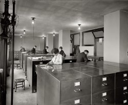 Washington, January 1925. "Justice Department, Nat'l. Bureau of Identification." National Photo Company Collection glass negative. View full size.
