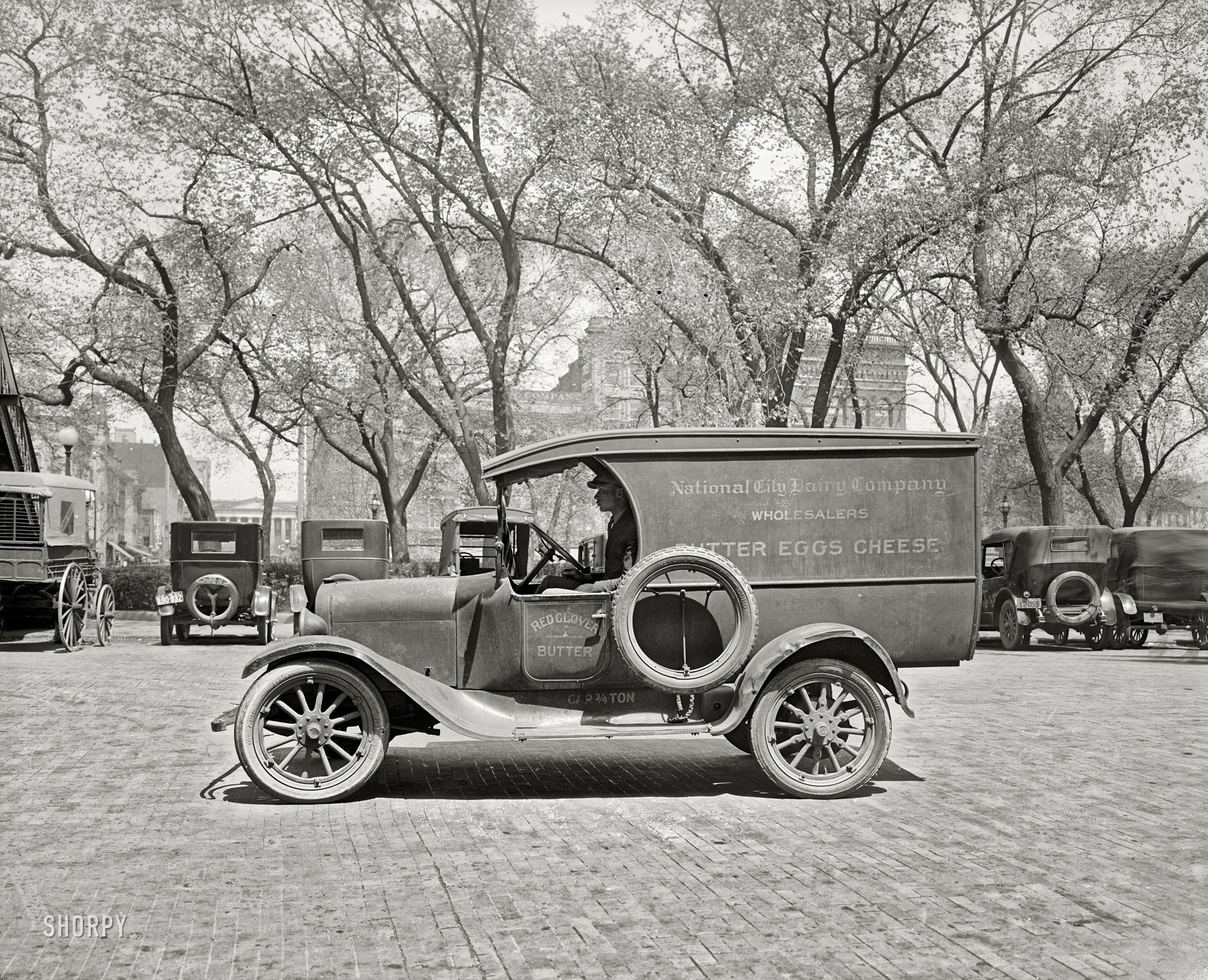 Washington, D.C., 1926. "Semmes Motor Co. National City Dairy truck." A dented Dodge. National Photo Company Collection glass negative. View full size.