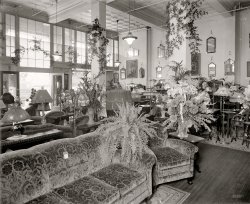 "O.J. DeMoll, interior." The DeMoll furniture store at 12th and G streets N.W. in Washington circa 1925. National Photo Company glass negative. View full size.