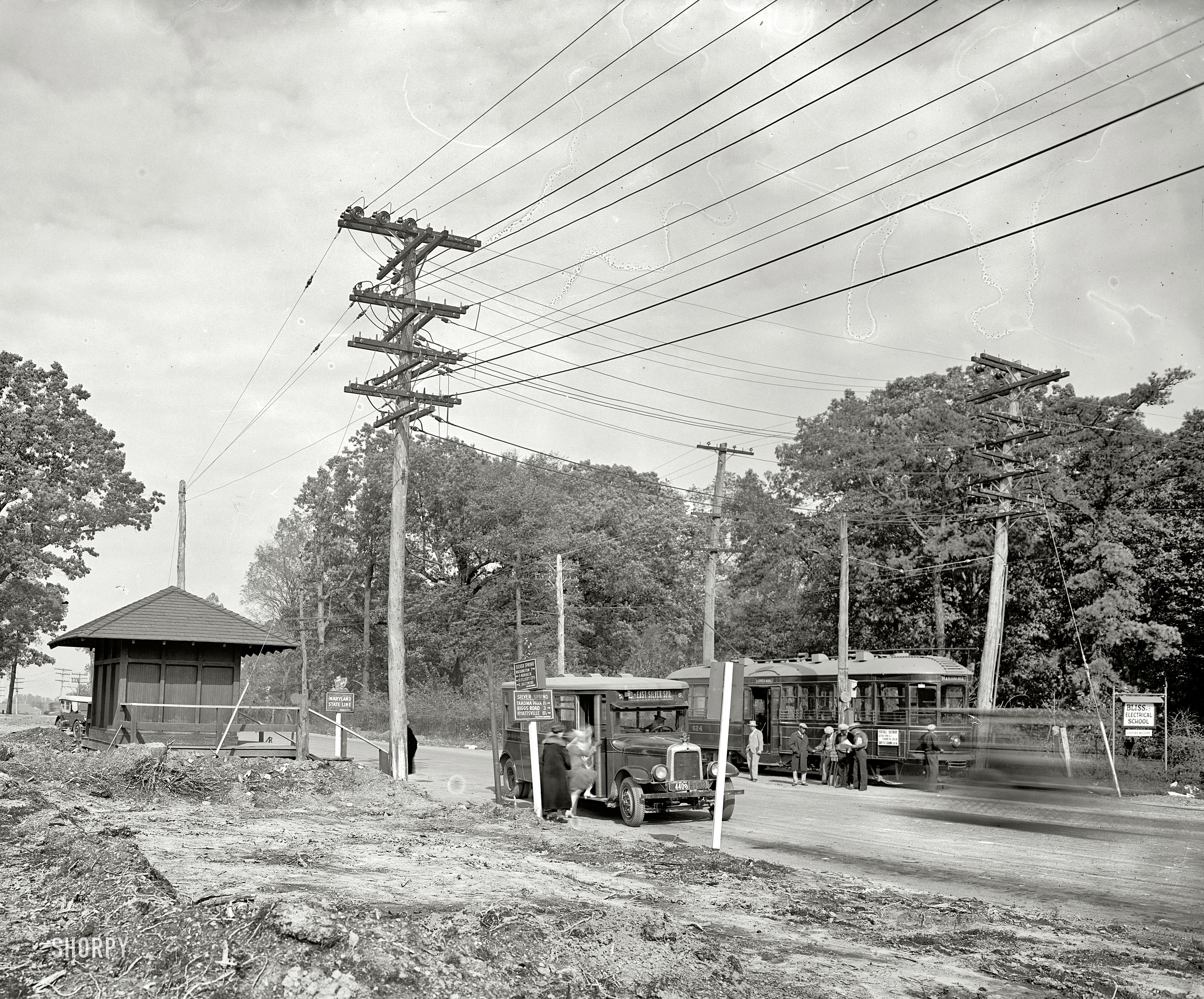 Silver Spring, Maryland, circa 1926. "North Washington Realty Company." National Photo Company Collection glass negative. View full size.