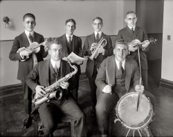 Washington, D.C., circa 1925. "Petworth Orchestra." National Photo Company Collection glass negative, Library of Congress. View full size.