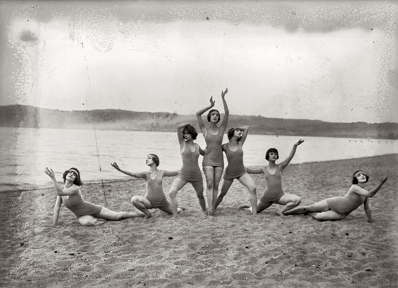 The Denishawn Dancers circa 1920. View full size. G.G. Bain Collection.