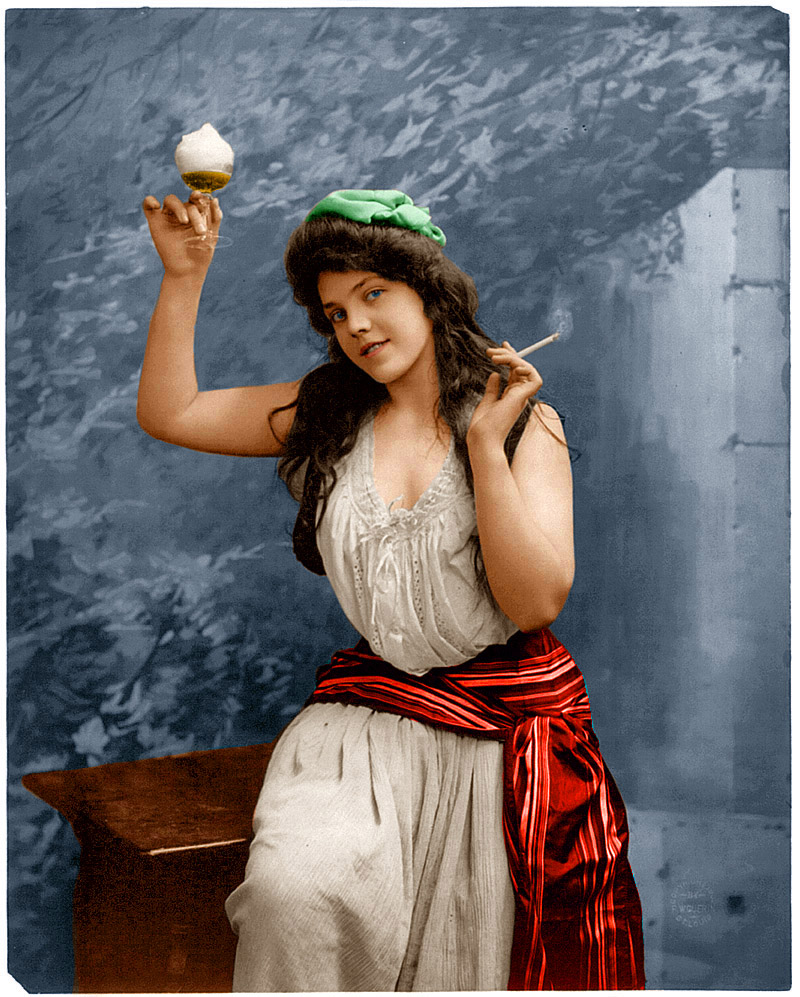 This is a colorized version of  Lady Libertine: 1902 . View full size.
