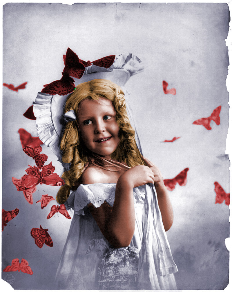 This is a colorized version of  Butterfly Kisses: 1901. View full size.
