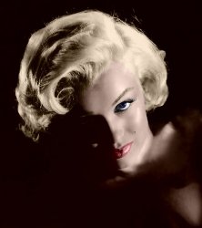 Marilyn Monroe, colorized by me.